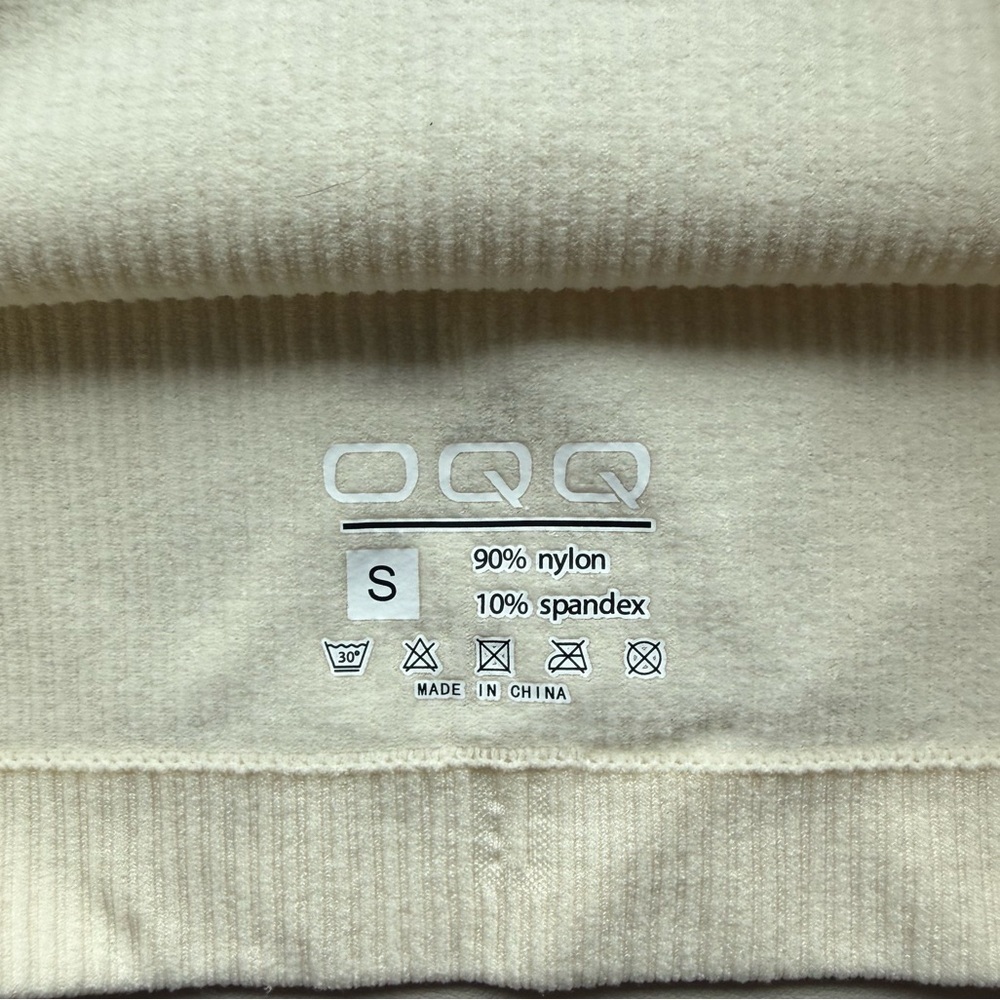 Amazon Cream Ribbed Cropped Tank Top - Picture 2 of 2